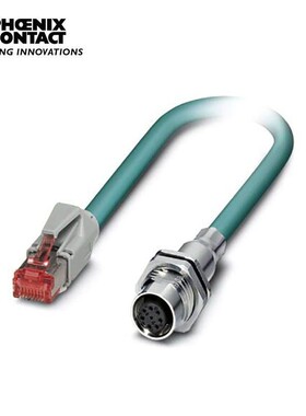 菲尼克斯 网络电缆 - VS-M12FSBP-IP20-94B-LI/50 - 1412082