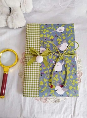 青芽 啾啾 盐系可爱小鸟手账书衣可调节weekA5A6hobo余白定制tnM5