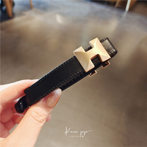 韩国简约新款10厘米皮质香蕉夹竖夹高级感气质马尾发夹头饰