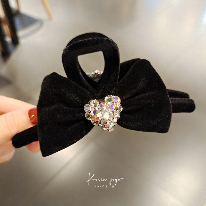 丝绒镶钻13厘米大抓夹原创