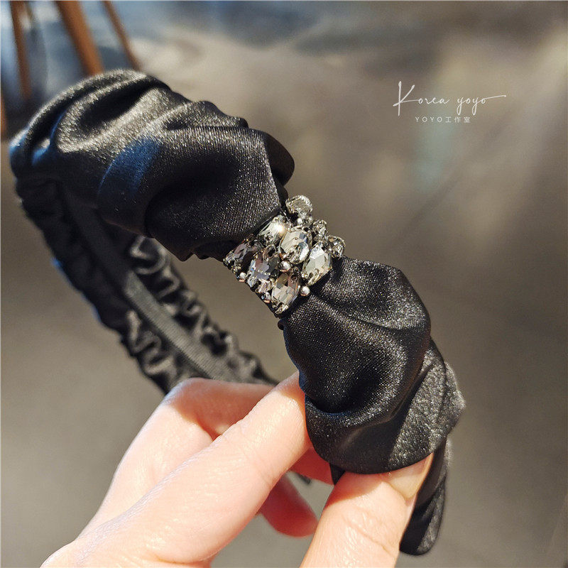 韩国进口缝制水晶4厘米发箍