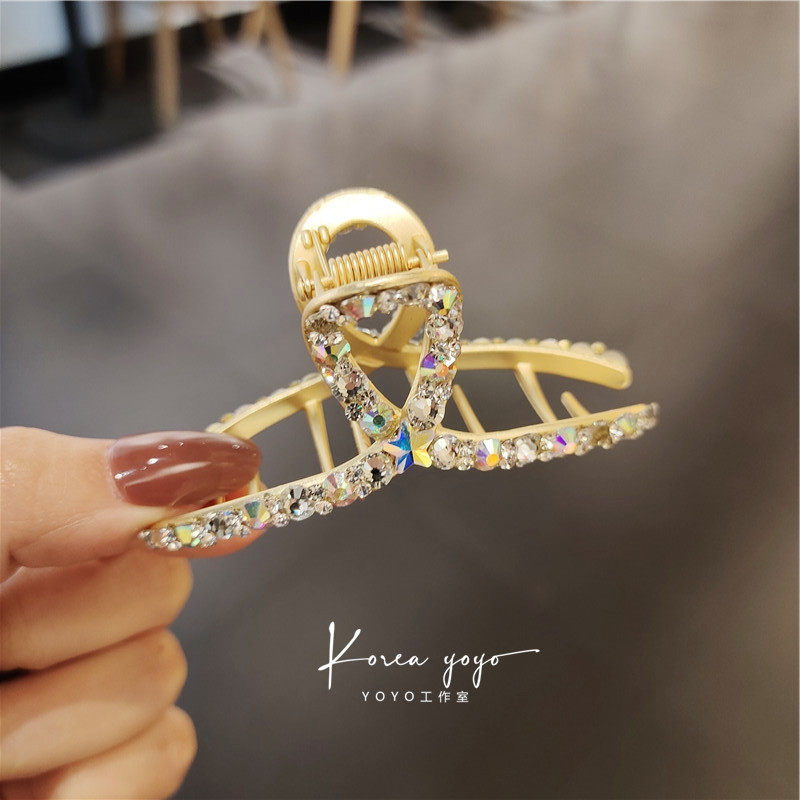 哑光水钻气质发抓抓夹发卡顶夹头饰成人女蝴蝶结刘海夹子发夹,饰品/流行首饰/时尚饰品新,发饰,淘宝优惠券,粉丝福利购,淘宝优惠卷