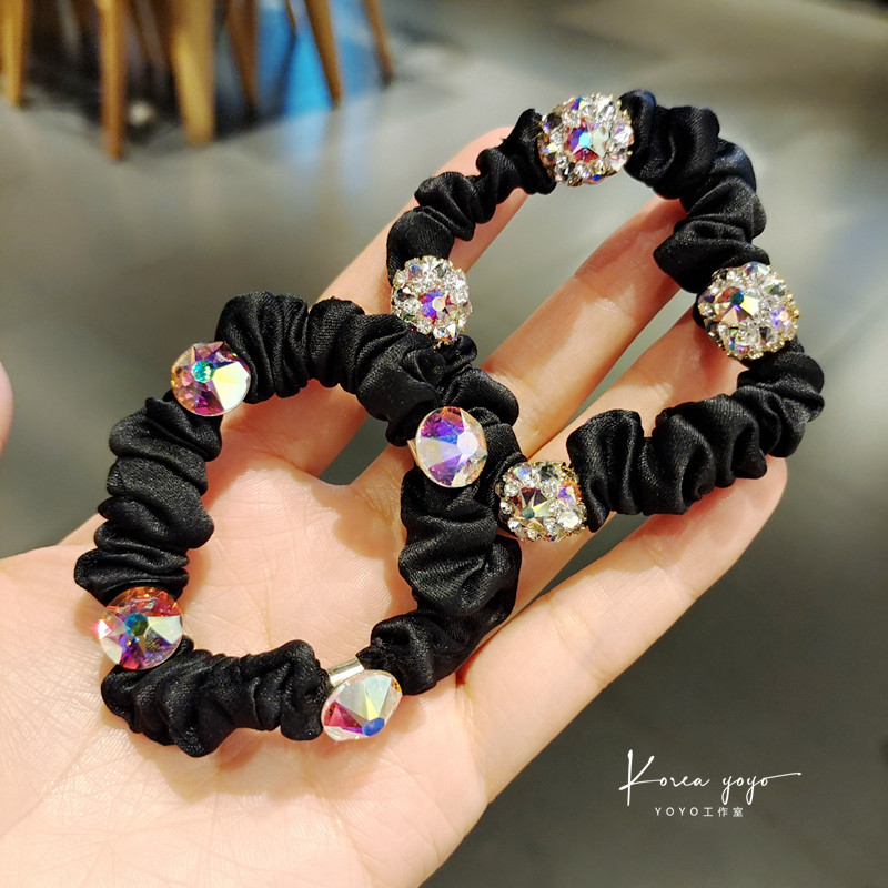 头绳镶钻水晶简约闪亮头饰