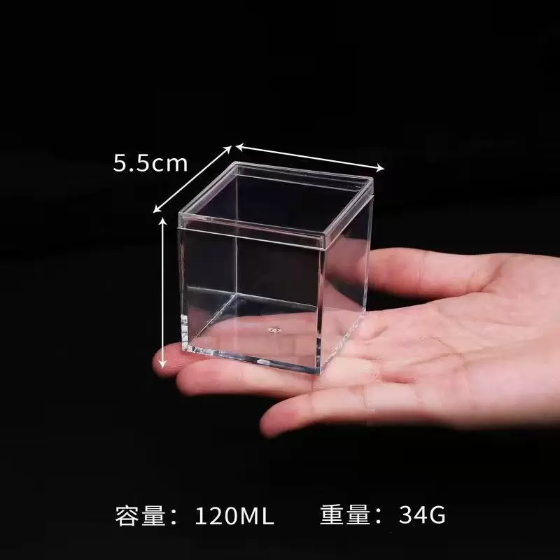 Квадратная акриловая коробка для хранения, минифигурка, стойка