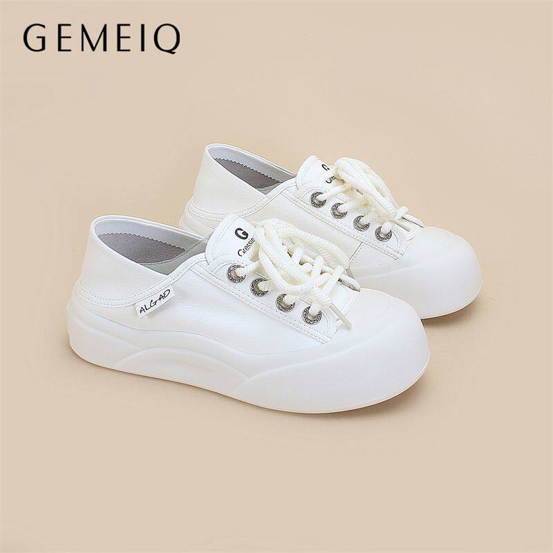 戈美其小白鞋厚底面包秋季大头鞋百搭时尚运动休闲板鞋校园风女鞋