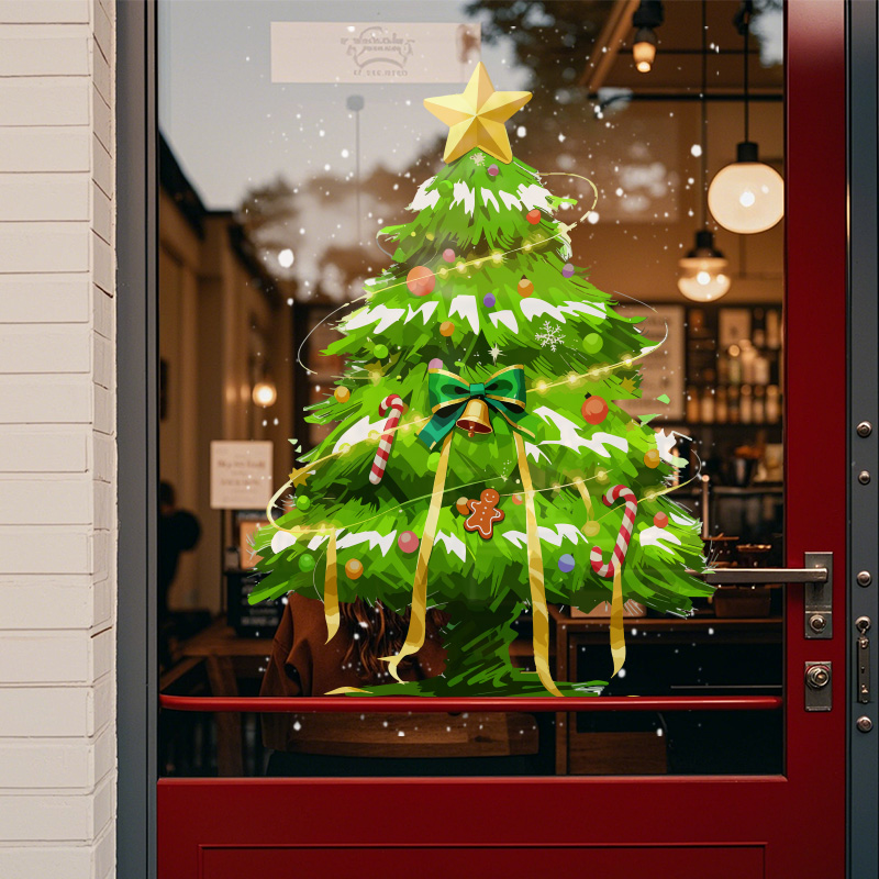 圣诞节氛围装饰场景布置静电贴