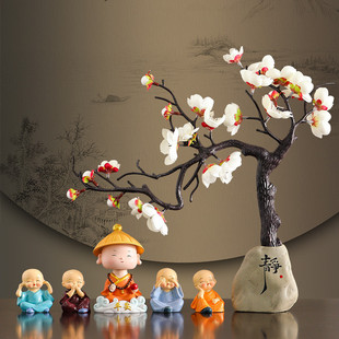 和尚可爱手工摆件创意树脂工艺品新款高级感礼物办公室桌面装饰男