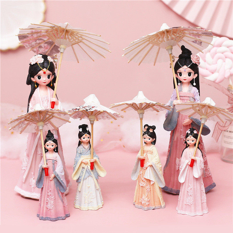 女孩打伞玲珑摆件心中式风复古旅游景区树脂工艺品摆设,工业油品/胶粘/化学/实验室用品,树脂,淘宝优惠券,粉丝福利购,淘宝优惠卷