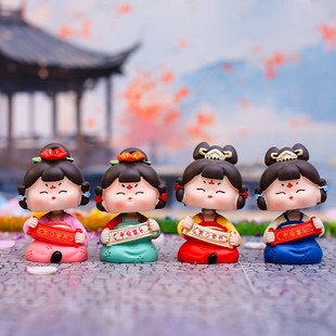 网红热卖唐小环喜乐摇头摆件桌面摇摇乐家居装饰学美礼物