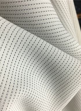 春夏季天然弹力棉麻布料黑白色红色休闲衬衫西装背心裙子面料透气