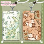 公交卡套ins高颜值工牌卡套挂脖可爱饭卡校园卡学生卡套门禁地铁