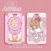 魔卡少女樱周边学生滑盖卡套饭卡公交卡身份证件保护套门禁卡校园