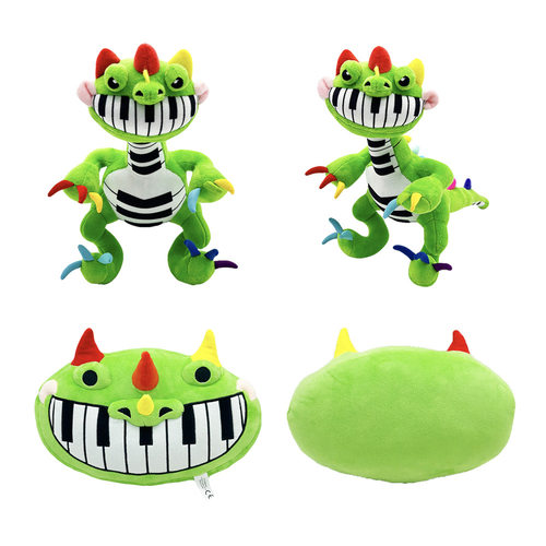 跨境新品波比4pianosaurus plush琴龙橡皮人毛绒公仔玩偶儿童玩具
