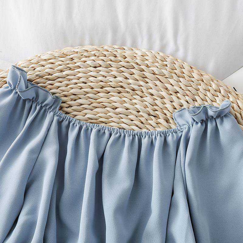 一字肩露肩雪纺衫女春秋新款韩版长袖上衣女收腰荷叶边衬衫短款|ruв категории Женская одежда, рубашка - от Buy2taobao.com для оказания профессиональной услуги покупки агента Taobao