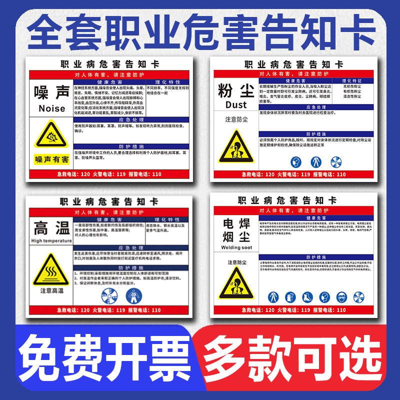 职业病危害告知卡有限空间