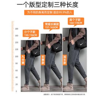 高腰加绒运动裤女秋冬新款加厚卫裤休闲束脚冬季外穿羊羔绒棉裤子