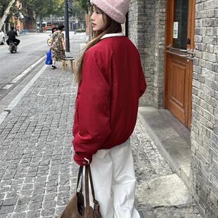 超好看短款棉服女款2025新款冬季加厚羊羔毛夹棉外套秋冬棉衣棉袄