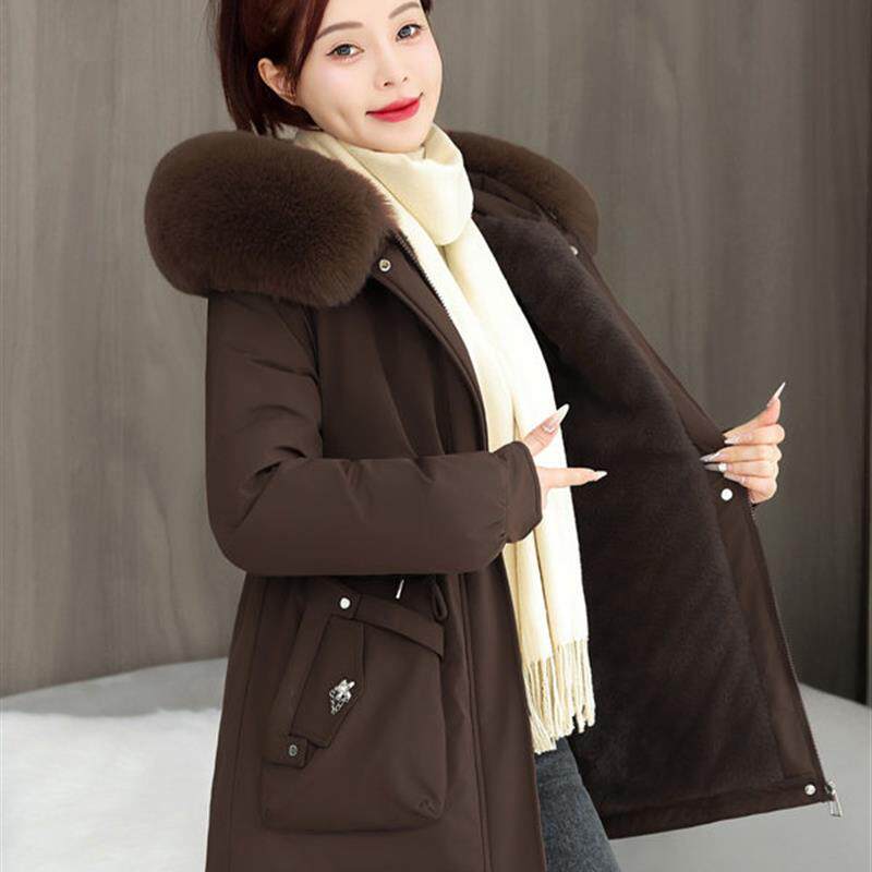 派克服女短款小个子棉服加绒加厚2025年冬季新款棉衣外套女士棉袄