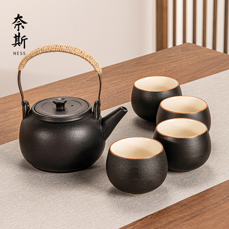 2025新款煮茶器高端围炉煮茶壶陶罐罐茶烤奶茶罐提梁壶炭火炉套装