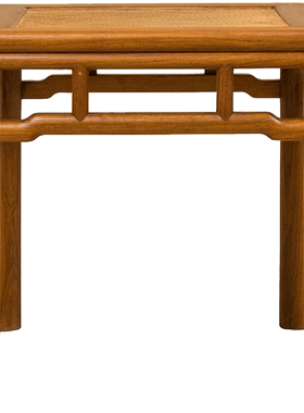 黄花梨圆包圆罗锅枨矮栳方凳