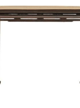 红木束腰马蹄腿鱼门洞八仙桌