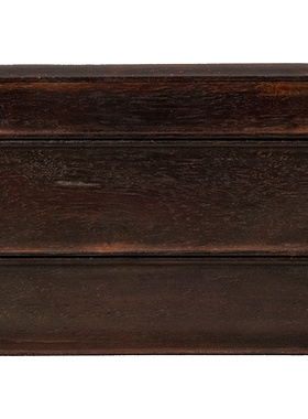 紫檀嵌黄花梨双层盖盒