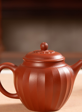 纯手工紫砂壶《菱花壶》