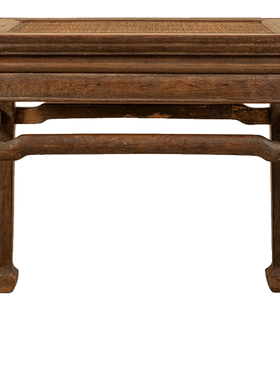 早期黄花梨束腰罗锅枨马蹄腿方凳