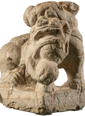 石雕狮子摆件文玩古董收藏