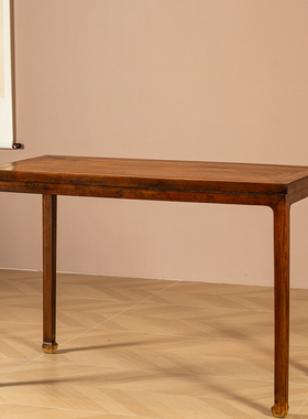 清代海南黄花梨四面平独板画桌