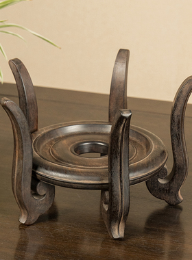 小叶紫檀云纹五足器座