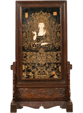 二十世纪插屏红木中式