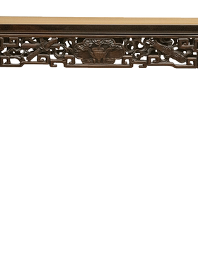 红木透雕暗八仙四面平条桌