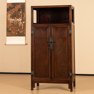 清代红木亮格柜明清古典家具古董收藏中式家居大红酸枝万历柜书柜