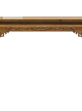 红木束腰马蹄腿回纹画桌