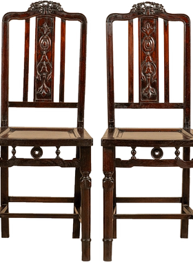 民国红木靠背椅明清古典家具