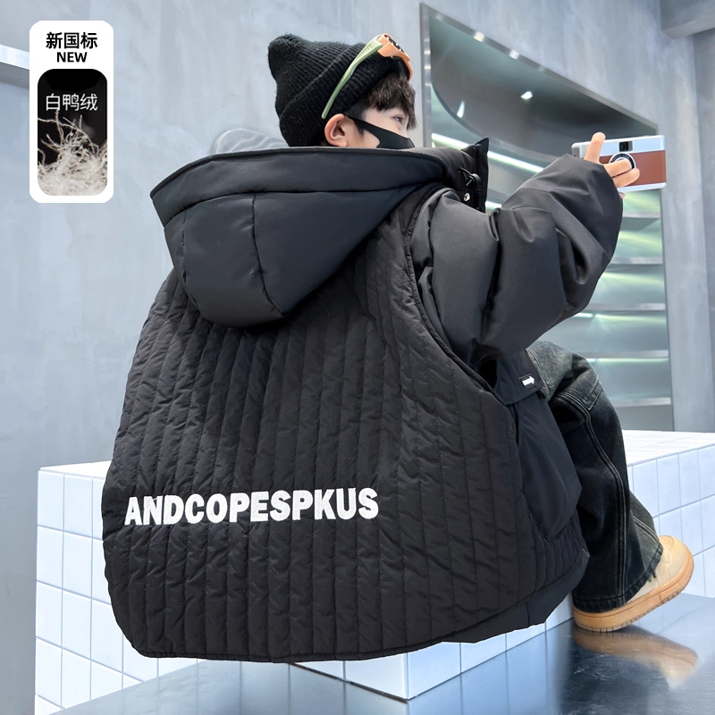 奥莱专柜男童潮牌羽绒服冬季新款