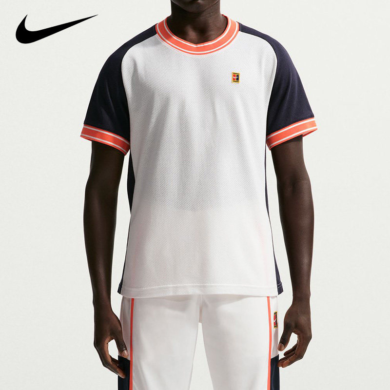 Nike耐克26澳网男士速干网球服专业Dri-FIT短袖T恤运动圆领上装