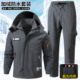 男女加厚耐磨劳保服保暖防风防水冲锋衣工装 秋冬季 加绒工作服套装