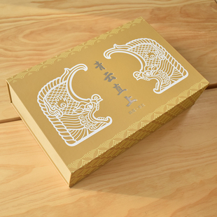 鸱尾书立礼盒辽代古建筑鸱尾螭吻文创独乐寺金属材质龙年新年礼物