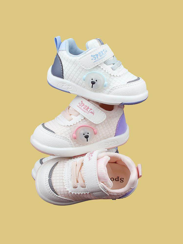 Весенние и осенние тонкие туфли baby mesh functional shoes 2 будут светиться и вызывать обувь для 1-летнего малыша, детская обувь с усиленным каблуком Изображение 1