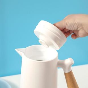家用手保温礼无品牌 新款 壶热暖水瓶保冷瓶木柄大容量水壶咖啡壶