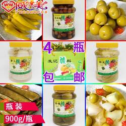 拍4瓶包邮广西玉林兴业城隍发记酸料什锦萝卜椰菜李子~白椒880克