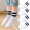 Student mesh stockings striped style (four pairs of white)