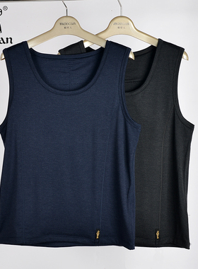 稻草人秋冬加厚蚕丝保暖背心男士宽肩保暖坎肩保暖马甲DC28505AB