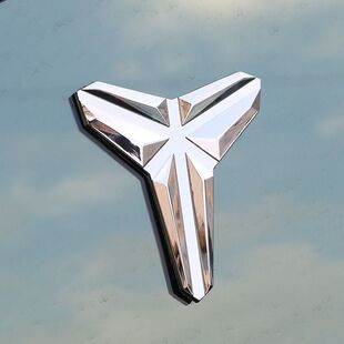 汽车NBA科比车标志黑曼巴精神LOGO个性 3D金属车标车贴车身贴纸