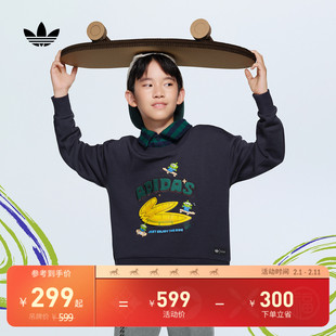 大童迪士尼玩具总动员三眼仔联名假两件卫衣adidas阿迪达斯三叶草