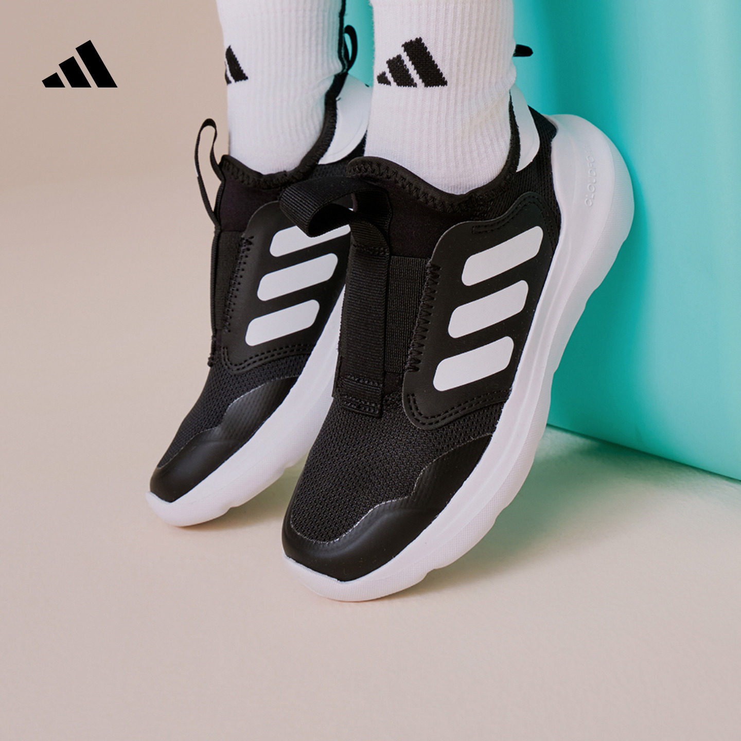 小童TENSAUR COMFORT AC一脚蹬网面运动鞋adidas阿迪达斯轻运动