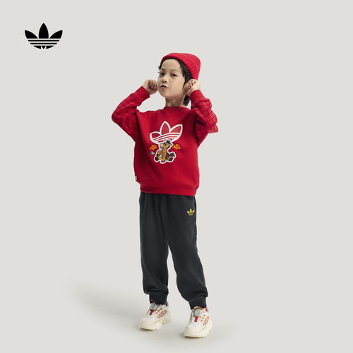 阿迪达斯三叶草长袖运动套装