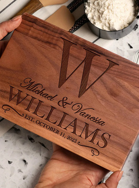 定制LOGO名字胡桃木竹木砧板菜板小众厨房礼物母亲节妈妈生日礼物